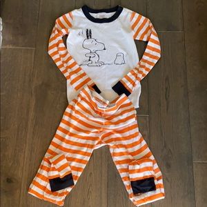 Hannah Andersson Snoopy Halloween Pajamas Sz 10